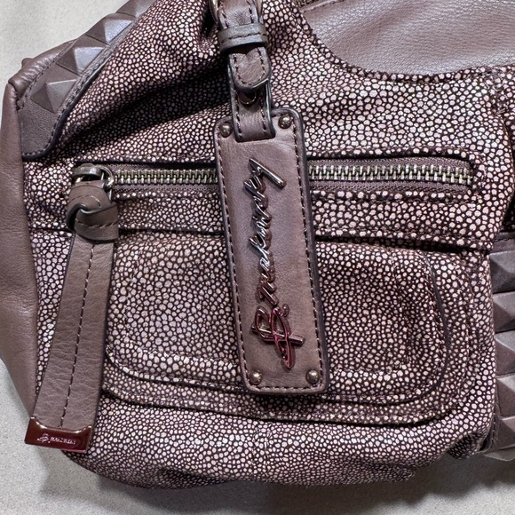 B. Makowsky Brown Leather Shoulder Bag with Slouchy Silhouette - Picture 7 of 12